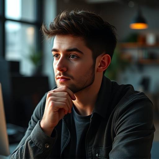 Florian Graf, ein junger Experte für Storytelling und Content-Erstellung.