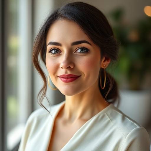 Porträt von Sabine Lechner, einer Stimmtherapeutin mit professioneller Ausstrahlung.